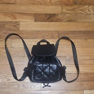 Kendall & Kylie Black Quilted Backpack